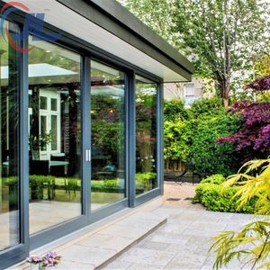 Portes en alliage d'aluminium de conception moderne, <span class=keywords><strong>porte</strong></span> coulissante pliante en verre, ouverture extérieure et <span class=keywords><strong>intérieure</strong></span>, <span class=keywords><strong>porte</strong></span> pliante - Product Image 3