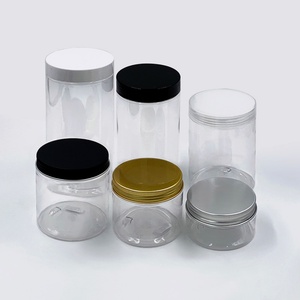 Bouteille vide rechargeable pour gommage corporel, pots de crème, emballage cosmétique en plastique noir 8oz 12oz 17oz 250ml 400ml 500ml - Product Image 3