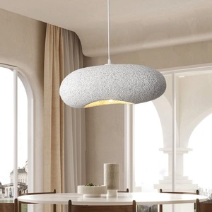 Lámpara Colgante LED de Estilo Wabi-Sabi, Moderna y Minimalista, con Altura Ajustable, Diseño Japonés, para Sala de Estar y Comedor - Product Image 4