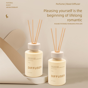 New 150ml thủy tinh màu be cho sậy khuếch tán thiết lập cho trang trí nội thất và quà tặng kỳ nghỉ - Product Image 4