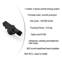 Actionneurs de verrouillage central de voiture universels rotatifs à 360 degrés à tête fixe 12V/24V en ABS pour commande de porte