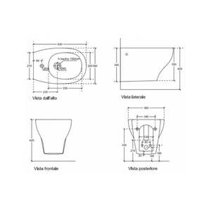 Bidet sospeso Eden-galassia ceramica - Product Image 2