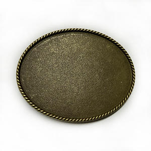 مشبك حزام بيضاوية بتصميم قديم للتبديل الشخصي DIY بمشبك فارغ - Product Image 6