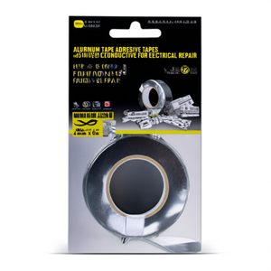 Rubans adhésifs en aluminium 48 mm x 50 m, argentés, conducteurs, pour réparation électrique - Product Image 2