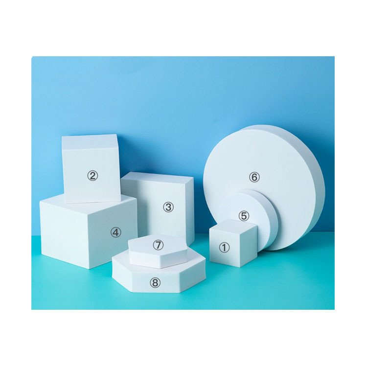 8 in 1 Different Sizes Geometric Cube Solid Color Photography Photo Background Table Shooting Foam Props