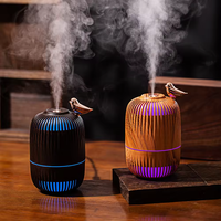 Humidificateur portable USB à brume froide 280 ml Mini Dream Bird avec lumière LED colorée, humidificateur de pièce, chambre, voiture