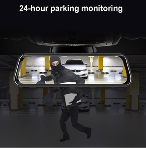 Vente chaude 9.66 pouces IPS écran full hd 1080p voiture dvr rétroviseur avec double caméras Streaming média rétroviseur - Product Image 3
