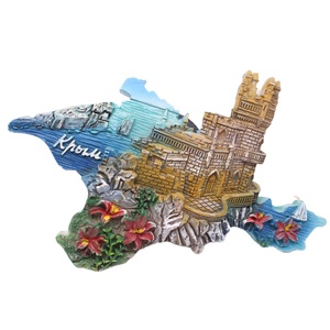 3D магнит на холодильник в форме карты, туристические сувениры, полимерный магнит на холодильник, украшение для дома и кухни - Product Image 1
