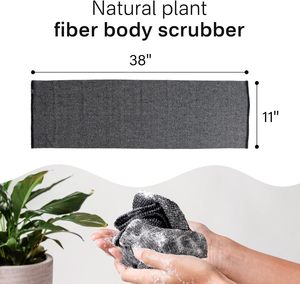 Ceinture exfoliante en nylon personnalisable avec logo pour la douche et le gommage du dos, serviette de bain exfoliante pour le corps et le nettoyage - Product Image 2