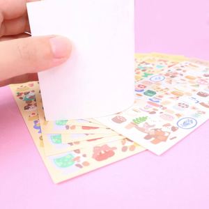 Autocollants décoratifs en vinyle imprimés sur mesure, motifs animaux mignons de dessins animés coréens, autocollants Goo Card pour cadeaux/journaux - Product Image 5