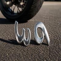 Autocollants 3D pour voiture, style lettres et chiffres, en plastique ABS résistant à la déchirure et à l'usure, fabrication directe d'usine, pour carrosserie de voiture