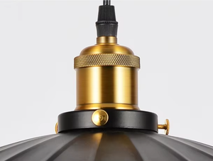 โคมไฟเพดานสไตล์อุตสาหกรรมแบบย้อนยุคสีดำโคมไฟแขวนเพดานสำหรับร้านอาหารบาร์โลหะโคมไฟแขวนสร้างบรรยากาศ - Product Image 5