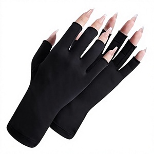 ถุงมือเจลยูวีสำหรับมืออาชีพ <span class=keywords><strong>Saviland</strong></span> UPF200+ ป้องกันรังสียูวีขั้นสูง 99.9%+ ป้องกันรังสียูวีบี แบบพกพา ไม่มีนิ้ว สำหรับทำเล็บด้วยตัวเอง - Product Image 3
