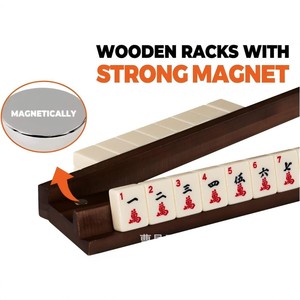 Nuevo Soporte Magnético Plegable de Madera de Nogal Negro para Mahjong y Dominó - Product Image 3