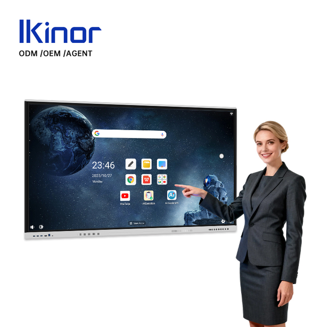 Ikinor PR98 98 Inch Smart Board Classroom Digital Touch Screen LCD Display Capacitive Touch Android 11.0 Optical Bonded