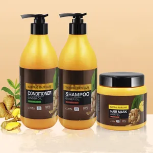 private label salon shampoo ginger anti dandruff Anti-Hair Loss Strengthen root shampoo hair and conditioner se