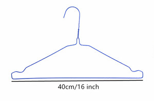 YC Cheap Wholesale 16" White Powder Coated Laundry Dry Cleaner <strong>Wire</strong> <strong>Hanger</strong> - Product Image 6