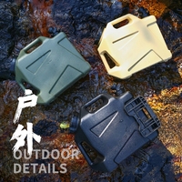 Seau d'eau extérieur en PE avec robinet, design tactique, capacité 12L pour le camping, la maison, les voyages en voiture et les excursions en autonomie