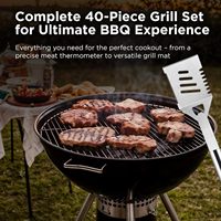 Ensemble d'outils de barbecue en acier inoxydable, 31 pièces, avec poignée tubulaire large, étui de transport zippé, pour grillades et cuisson, écologique