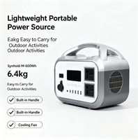 Station d'alimentation portable Synhold-M-600Wh OEM avec onduleur à onde sinusoïdale pure, charge solaire et automobile, contrôleur PWM