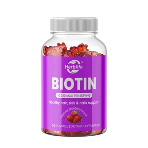 Vitaminas y Suplementos de Venta Caliente OEM ODM, Gomitas de Biotina de 10000mcg para Cabello, Piel y Uñas Saludables - Product Image 1