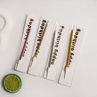 12,5 cm Lange Metallische Roségold Silber Gold Geburtstagskerze Dünner Stift-Kuchenaufsatz für Jubiläumsfeier-Dekoration