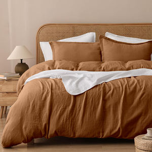 135x200cm mousseline linge <span class=keywords><strong>de</strong></span> lit certifié Oeko-Tex Super doux respirant coton <span class=keywords><strong>housse</strong></span> <span class=keywords><strong>de</strong></span> <span class=keywords><strong>couette</strong></span> tissé Style moderne pour un usage domestique - Product Image 3