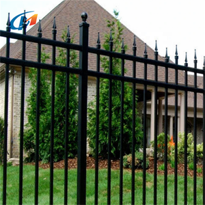 Antik dekoratif mızrak üst ferforje çit yüksek tarzı örgü bahçe çit paneli konut kullanımı ısı - Product Image 3