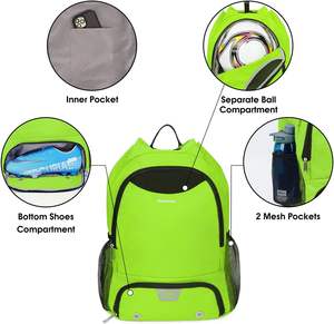 Sac à dos de sport imperméable personnalisé à faible MOQ en gros, sacs de football, sacs de basketball, sac à dos de football, sac d'équipe - Product Image 5