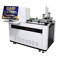 Imprimante UV numérique jet d'encre monocouche pour impression latérale sur gobelets et bols en plastique, machine d'impression pour bouteilles et gobelets avec traitement plasma pour logos