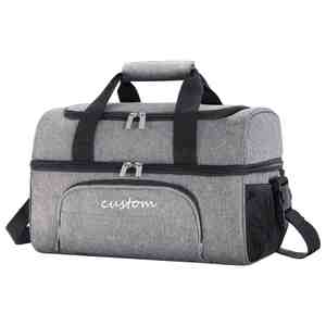 Insulated Lunch Bag Lightweight Portable Double Layer Capacity Thermal Waterproof Picnic Cooler Bag for Picnic Beach Work Trip - Product Image 1