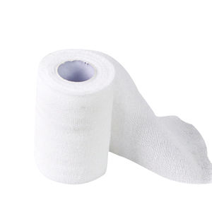لوازم طبية للعناية بالجروح بتصميم خاص مع رباط لطبقة جانبية قابلة للتنفس رباط ذاتي اللصق بلون أبيض كريب من مادة pbt - Product Image 2