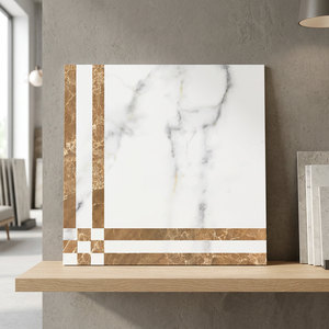 Carreaux muraux luxueux en céramique brillante série numérique 300x300mm Design élégant de style arabe - Product Image 4