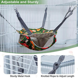 <span class=keywords><strong>Cage</strong></span> à furet Rat lavable hamac suspendu tunnel profond cachette couverture carrée doux cochon d'inde Rat sucre planeur <span class=keywords><strong>Cage</strong></span> à écureuil furet - Product Image 2