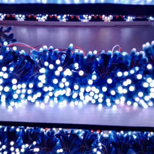 Vanfun 50 <span class=keywords><strong>RGB</strong></span> <span class=keywords><strong>LED</strong></span> pixels Set 12 mét khuếch tán <span class=keywords><strong>ws2811</strong></span> địa chỉ đèn giáng sinh PVC cơ thể IP65 chiếu sáng cảnh quan IP65 đánh giá - Product Image 2