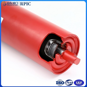 HDPE cao su-tráng trọng lực truyền đạt Con lăn băng tải vành đai tải con lăn - Product Image 3