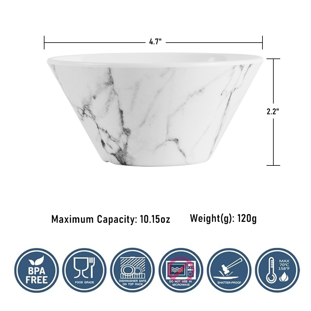 Dia 4.7 "x H 2.2" pouces