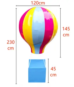 Customizable Hot Air Balloon Holiday Wedding Party Decorations For Outdoor Shopping Mall Business Venue Layout 120cm*230cm