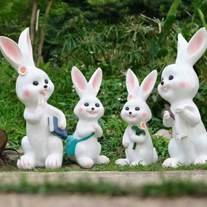 Luz de Jardín LED Personalizada IP65 con Forma de Conejo, Cuerpo de Resina Transparente para Año Nuevo, Ramadán, Navidad y Decoración de Jardines Exteriores - Product Image 1