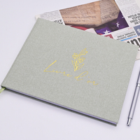 Cuaderno de Tapa Dura con Tela, Cuaderno A5, Logotipo Personalizado, Bloc de Notas para Oficina y Negocios