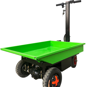 Chariot plat électrique portatif petit véhicule mobile pour l'équipement de manutention de cargaison accessible par ascenseur de décorations de tuiles - Product Image 2