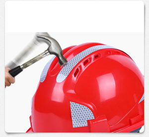 Casco duro de ABS sin visera, casco de seguridad para sitios de construcción, ciclismo al aire libre, escalada <span class=keywords><strong>en</strong></span> roca, altamente reflectante por <span class=keywords><strong>la</strong></span> <span class=keywords><strong>noche</strong></span> - Product Image 3