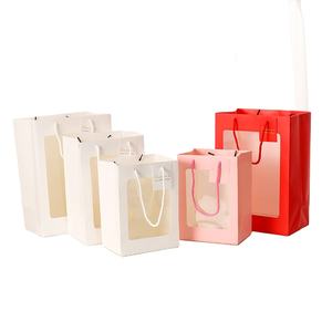 Bolsa de Papel Transparente de 4 Colores MU, Bolsa de Regalo, Bolsa de Papel para Manualidades, Bolsa de Papel con Asas para Tarjetas de Regalo - Product Image 3