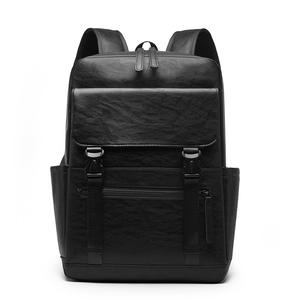 Men's PU <b>Backpack</b> Large Capacity Waterproof Cross-Border Commuter Business & Student Schoolbag for Wholesaling - Product Image 5