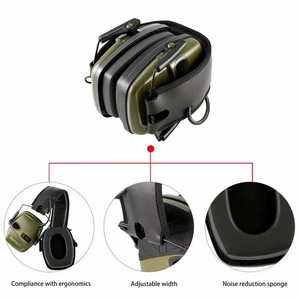 HW casque antibruit casque cache-oreilles Protection auditive pour le tir électronique tactique cache-oreilles <span class=keywords><strong>protecteur</strong></span> <span class=keywords><strong>auditif</strong></span> - Product Image 4