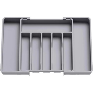 Organizzatore cassetti, vassoio utensile espandibile per cucina, <span class=keywords><strong>posate</strong></span> e <span class=keywords><strong>porta</strong></span> <span class=keywords><strong>posate</strong></span> senza BPA - Product Image 1