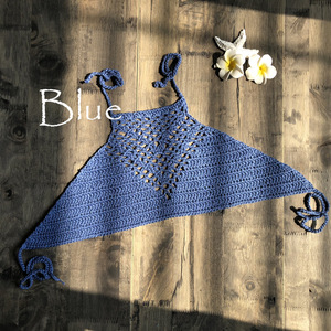Bestdance Women Crochet <strong>Bralet</strong> Knit Bra Beach Bikini Halter Top Cover up Bra - Product Image 5
