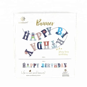 Decorazione con Striscione di Carta Fai-da-Te per Compleanno, Stile Oceano, Vendita all'Ingrosso - Product Image 5