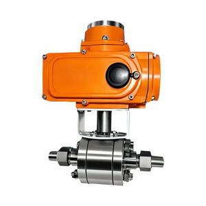 Vanne à bille électrique haute pression en acier inoxydable 775 psi, connexion par soudage pour usage industriel vapeur - Product Image 2
