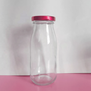 Etiqueta personalizada vacía 50/100/500/700/750ml/1 <span class=keywords><strong>litro</strong></span> botella de vidrio transparente para leche café jugo de fruta - Product Image 5